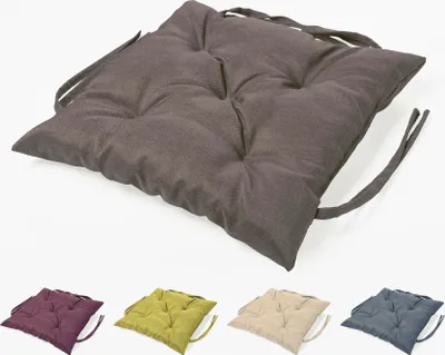 Produktbild von sunnypillow Bankauflage Stuhlkissen Bankkissen 40 x 40 cm Sitzkissen für Hollywoodschaukel Polsterauflage Auflage für Gartenbank viele Farben und Größen zur Auswahl Anthrazit