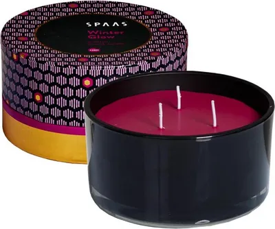 Produktbild von Spaas Geschenk Duftkerze 3 Dochte – Winter Glow – ca. 28 Stunden– 2 Geschenksets
