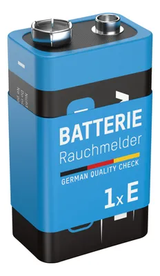 Produktbild von ANSMANN Rauchmelder Extrem Lithium Batterie 9V E-Block, 1 Stück