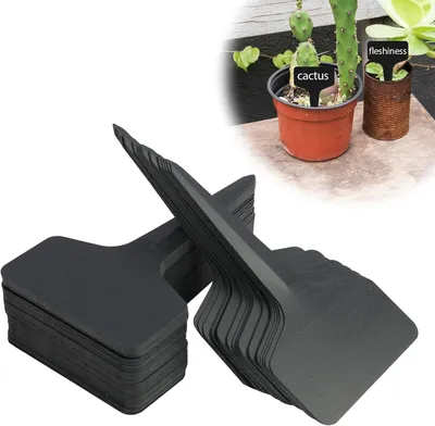 Obrázok produktu pre Štítky na rastliny 100 ks, odolné voči poveternostným vplyvom, 6x10 cm, opakovane použiteľné, na vonkajšie