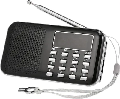 Produktbild von Y-896 Mini-FM-Radio, tragbares Radio, Hi-Fi-Klangqualität, 2-Zoll-Bildschirm, unterstützt USB-Laufwerk/TF-Karte/AUX-IN/Kopfhörerausgang