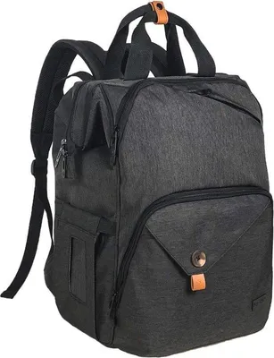 Produktbild von Famanu Wickelrucksack Multifunktional - Große Kapazität, Isolierte Fächer, Wasserfest (Schwarz)