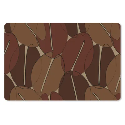 Produktbild von MuchoWow® Schreibtischunterlage Kaffeebohnen - Muster - Kaffee 60x40 cm - XXL Mauspad - Großes Mauspad