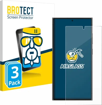 Produktbild von 3x BROTECT Schutzglas für Samsung Galaxy S24 Ultra Schutzfolie Panzer Folie Glas Display Schutz klar