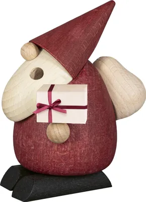 Produktbild von SAICO Räucherfigur Weihnachtsmann mit Geschenk - für Räucherkerzen Größe M - weihnachtliche Dekoration