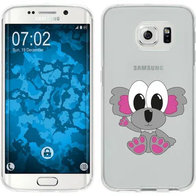 Produktbild von PhoneNatic Case kompatibel mit Samsung Galaxy S6 Edge Silikon-Hülle Cutiemals M6