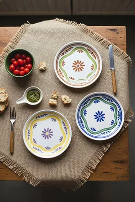 Produktbild von Hermia Concept, Hochwertiges Dessertteller-Set (6 Stück) aus 100% Porzellan, 19 cm