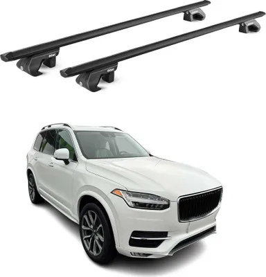 Produktbild von Dachträger Grundtäger für Volvo XC90 2002-2025 5 tür 90kg Alu Schwarz 2 tlg ABE