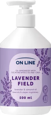 Image de Savon liquide pour les mains et le corps, lavande et huile d'amande, 500 ml