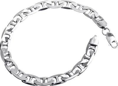 Produktbild von SILBERKETTEN STORE Stegpanzerkette Armband 7,5mm - 925 Silber, Länge wählbar von 16-25cm - 22cm