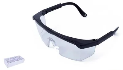Schutzbrille, 12er-Set, transparent, Einheitsgröße