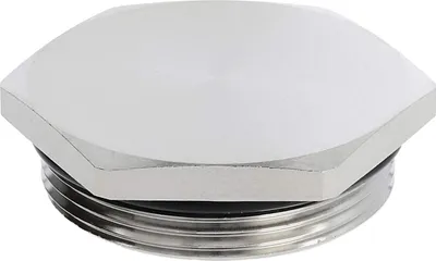 Immagine prodotto di Tappo cieco PG29x1,588 MBS-29 esagonale incl. O-ring ottone (CuZn) nichelato lunghezza filettatura 8,0 mm - 1 pezzo