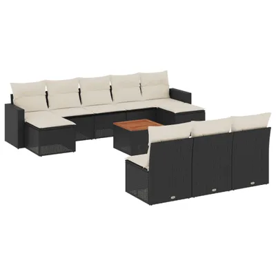 Produktbild von VidaXL 3224327, Cremefarben, Rattan, Stahl, Akazienholz, 110 kg, Erwachsene & Kinder, 550 mm, 550 mm