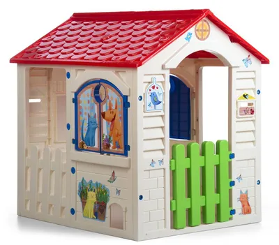 Produktbild von Spielhaus Kinder Outdoor Robust und langlebig Gartenhaus Kinder für Jungen und Mädchen ab 2 Jahren 89607 Country Cottage