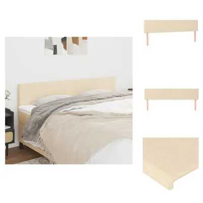 Produktbild von vidaXL Kopfteile 2 Stk. Creme 90x5x78/88 cm Stoff -  Kopf- & Fußenden