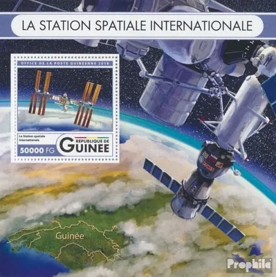 Produktbild von Briefmarken Guinea 2016 Mi Block 2717 (kompl. Ausgabe) postfrisch Internationale Raumstation