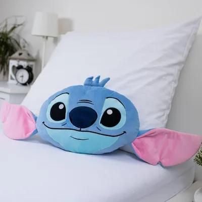 Produktbild von Lilo & Stitch Kissen – Angel Pink Dekokissen in 3D-Optik für Sofa & Bett