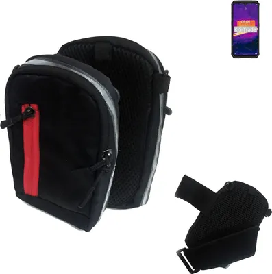 Produktbild von K-S-Trade Outdoor Gürteltasche Holster Umhängetasche kompatibel mit Ulefone Armor 9 schwarz Handy Tasche Case travelbag Schutz Hülle Handy Hülle