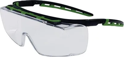 Image de Lunettes de protection Kubik EN 166 EN 170 branches noir/vert,écran incolore PC PRO FIT