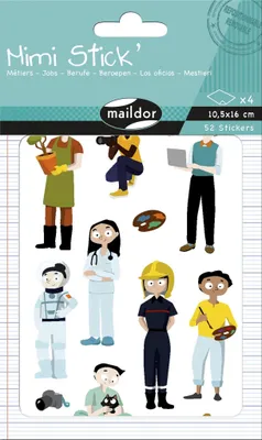 Produktbild von Clairefontaine Maildor AE219C Aufkleber, Mehrfarbig