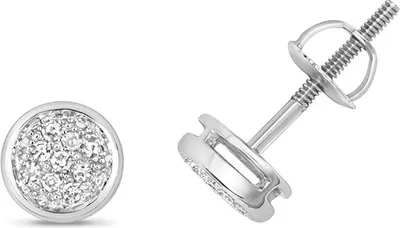 Produktbild von 9 Karat (375) Weißgold Damen - Diamant Ohrstecker Brillant-Schliff 0.07 Karat GH - SI - 6mm*6mm; TRS2537