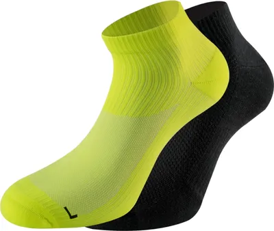 Produktbild von Lenz 3.0 Running Socken, schwarz/neon-gelb, 39-41