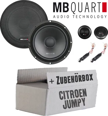 Produktbild von Lautsprecher Boxen MB Quart QS165 - 16,5cm Kompo Auto Einbauzuebehör - Einbauset passend für Citroen Jumpy - justSOUND
