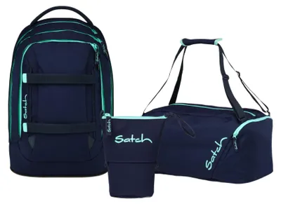 Produktbild von Satch, Schulrucksack-Set PACK Ocean Mint 3-teilig, ab 5. Klasse