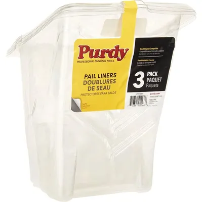 Image de Purdy, fonds de seau transparent, 21 x 21 cm, lot de 3