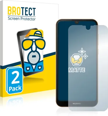 Produktbild von 2x BROTECT Schutzfolie für Huawei Y5 2019 Displayschutz Displayschutzfolie Folie Matt Entspiegelungsfolie