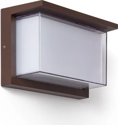Produktbild von LED-Wandleuchte Außen 12W Aluminium CCT Wählbar Doppeldiffusor Valorian Rost
