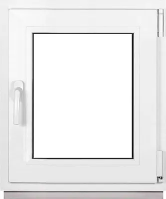 Obrázok produktu pre Rámové okno do pivnice malé okno biele šírka x výška 55 x 60 cm (550 x 600 mm) dvojité (32 mm) otočné/sklopné DIN pravé - Premium - Všetky veľkosti
