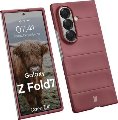 Produktbild von Robuste Handyhülle für Galaxy Z Fold7, Bizon Case Tur, Burgunderrot