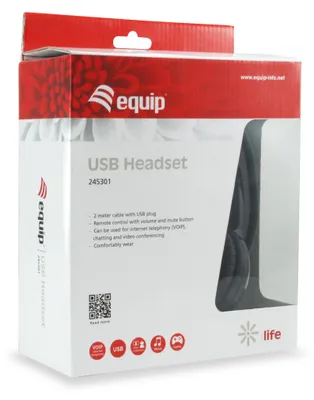 Immagine prodotto di Equip 245301 cuffie/headset Wired Head-band Chiamate/Musica USB Type-A Nero