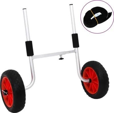 Zdjęcie produktu dla Wózek do transportu kajaka, 90 kg, aluminiowy