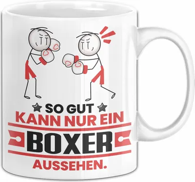 Produktbild von Boxer Geschenk Tasse So Gut Kann Nur Ein Boxer Aussehen Geschenkidee Kaffee-Becher (Weiß)