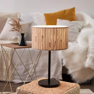 Productafbeelding van Nachtlamp, 41 cm hoog, Ø 25 cm, fitting E27, max. 52 W, zeegras