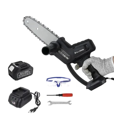 Immagine prodotto di Mini motosega a batteria, alimentata a batteria, design leggero, con una sola batteria