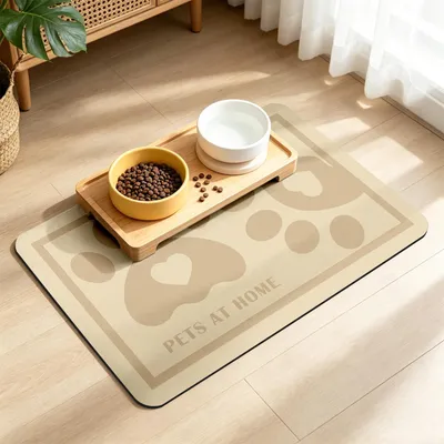 Immagine prodotto di Tappetino per cibo per cani e gatti, dimensioni 60x90 cm