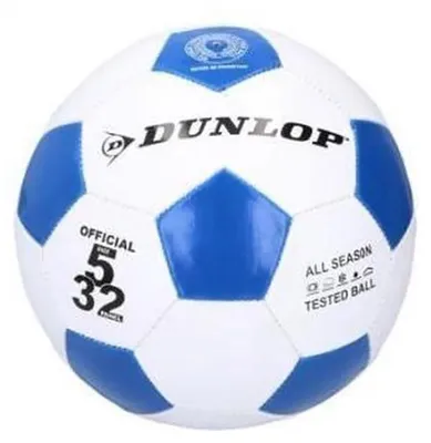 Obrázek produktu pro Fotbalový míč velikosti 5, tréninkový Dunlop, na nohu, zápasový, modrý