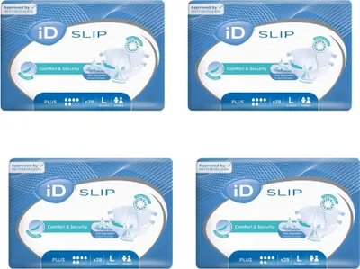 Produktbild von Ontex iD Slip TBS Plus L, 4x28 Stk. Inkontinenz Windeln Windelhosen