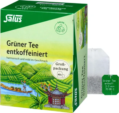 Produktbild von Salus Grüner Tee entkoffeiniert, Grüner Tee (Großpackung) 40 St