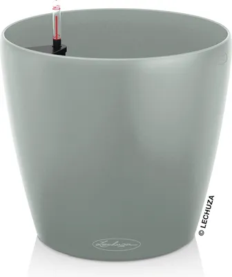 Produktbild von LECHUZA-Pflanzgefäß CLASSICO Color 43 Hellgrau | mit Bewässerungssystem | aus 100 % recyceltem Kunststoff | matte Oberfläche | Ø 42 x 39,5 cm | 18940