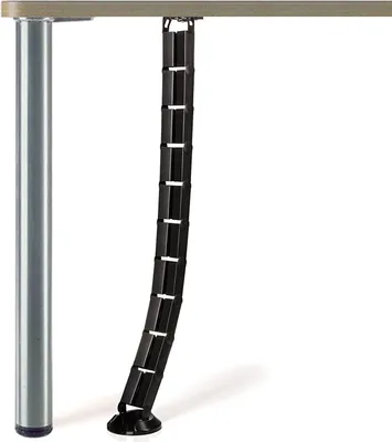 Produktbild von Schreibtisch Kabelkanal Kabelführung Kabeldurchlass Länge: 795 mm eckig 62 x 25 mm schwarz