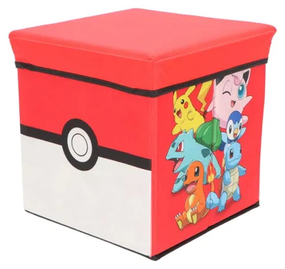 Produktbild von Minecraft Kinder Spielzeugkorb mit Deckel 30x30x30 cm, freistehende Aufbewahrungsbox Spielzeugkiste