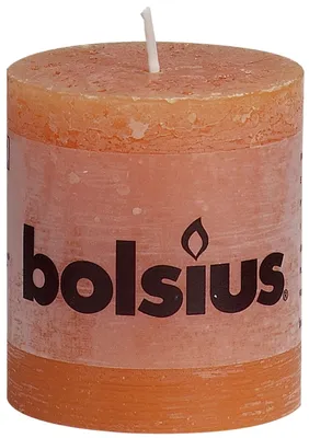 Produktbild von Bolsius Stompkaars Rustiek Oranje 80/68 mm