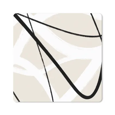 Produktbild von MuchoWow® Mauspad Mousepad Linie - Abstrakt - Minimalismus - Pastell 20x20 cm - Mousepads - Maus Mat - Pad - Mausunterlage - Desk Mat - Bureauartikeln