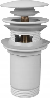 Produktbild von Kugelhahn Automatischer Rund Universal Waschbecken Weiss