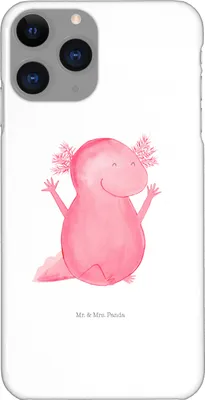 Produktbild von Mr. & Mrs. Panda Iphone 11 Pro Handyhülle Axolotl Hurra - Weiß - Geschenk, Lurch, Handy Case, Motivation, Premium Kunststoff, Schwanzlurch