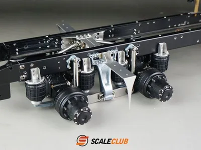Produktbild von ScaleClub 1:14 Tandem-Achsaufhängung mit Lufederattrappen